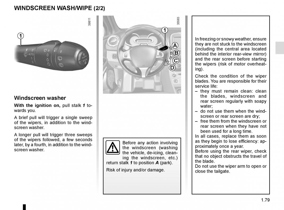 Renault Clio IV 4 owners manual / page 85