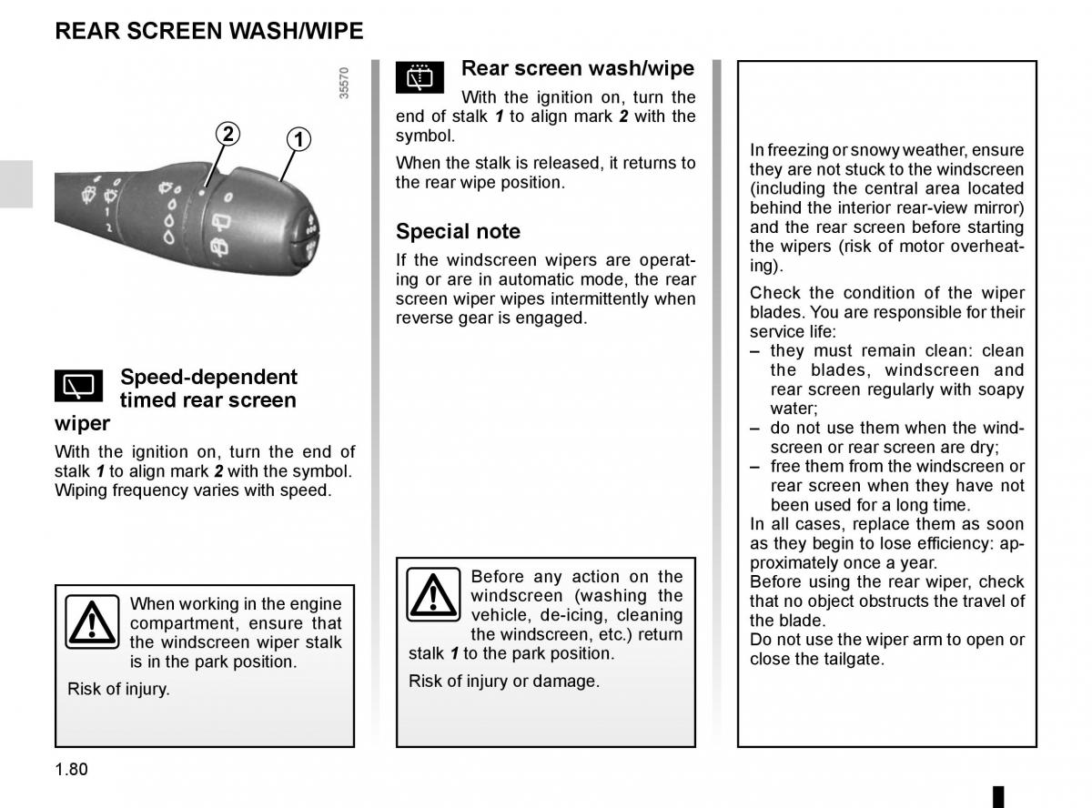 Renault Clio IV 4 owners manual / page 86