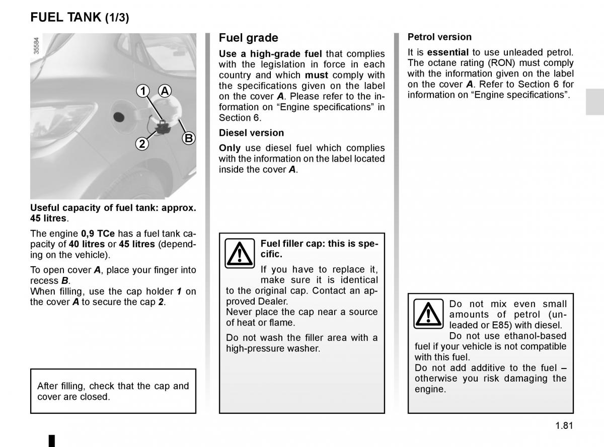 Renault Clio IV 4 owners manual / page 87