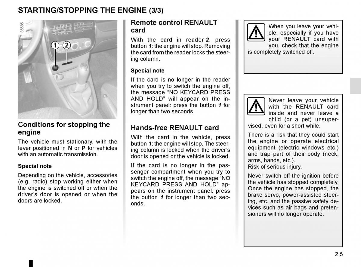 Renault Clio IV 4 owners manual / page 95