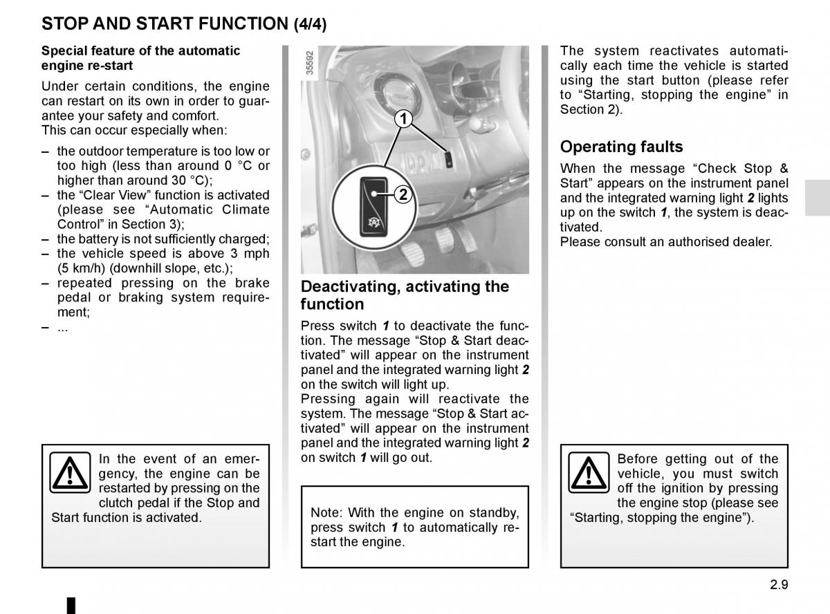 Renault Clio IV 4 owners manual / page 99