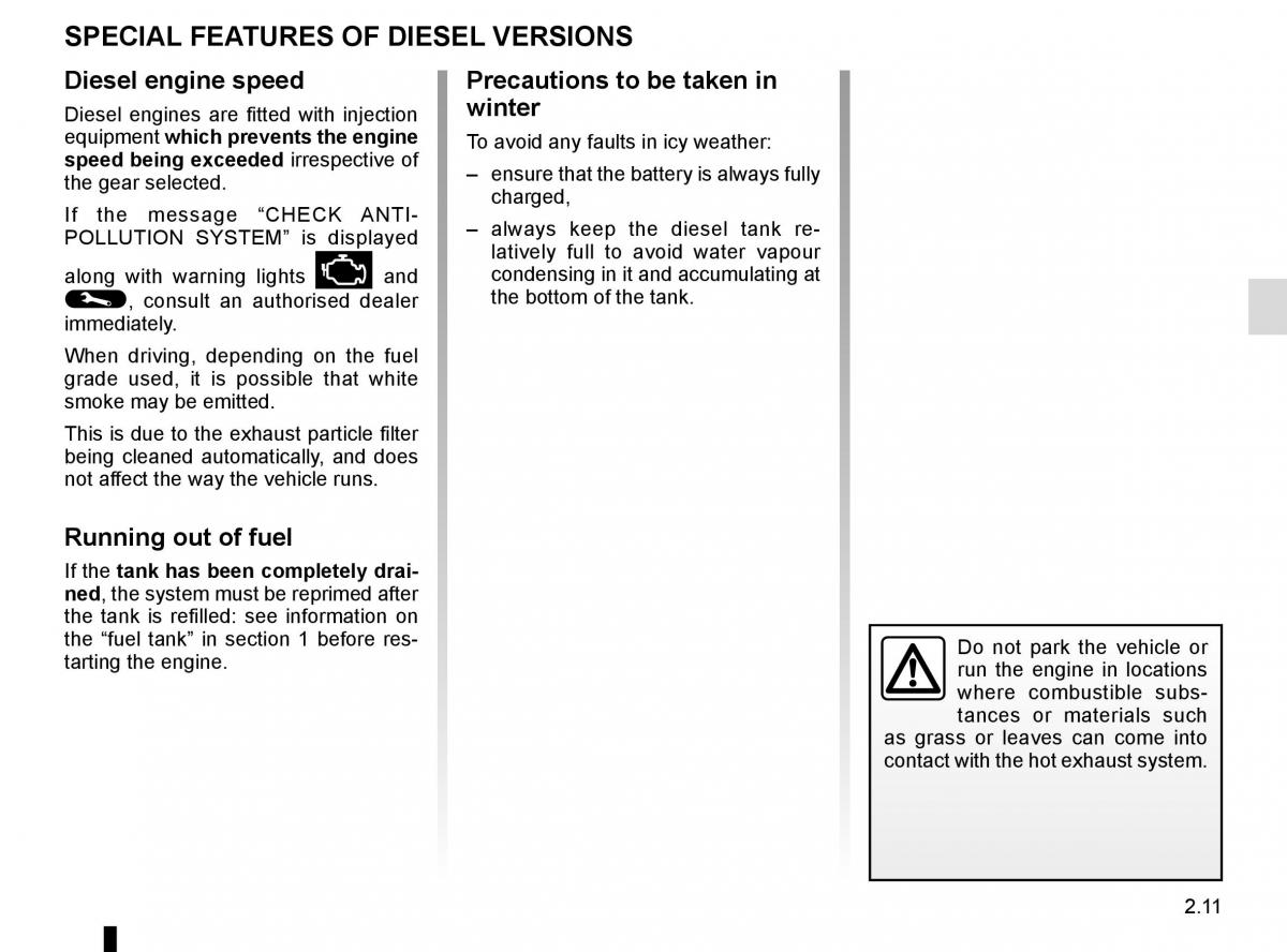 Renault Clio IV 4 owners manual / page 101