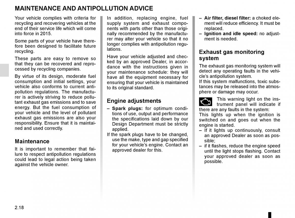 Renault Clio IV 4 owners manual / page 108