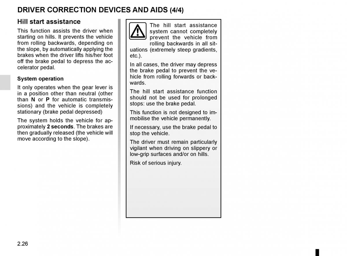 Renault Clio IV 4 owners manual / page 116