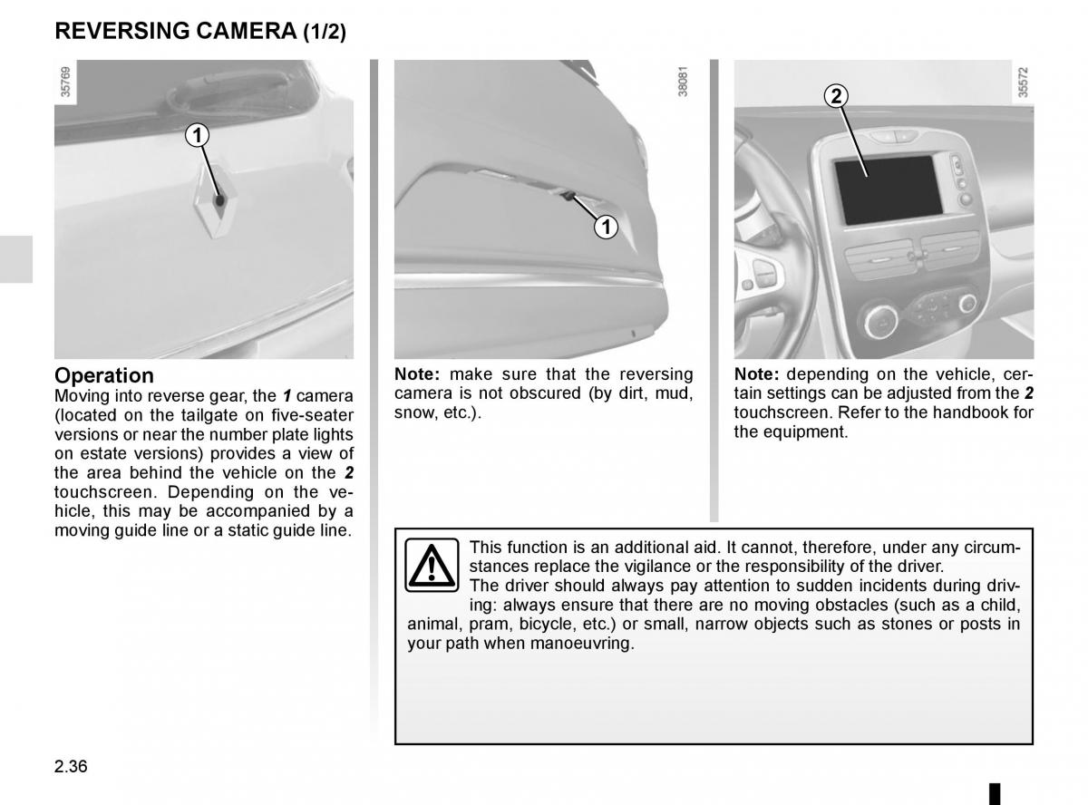 Renault Clio IV 4 owners manual / page 126