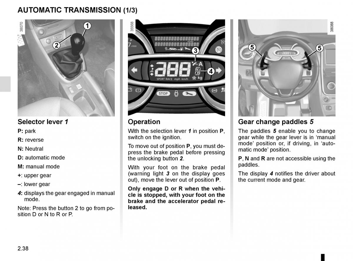 Renault Clio IV 4 owners manual / page 128