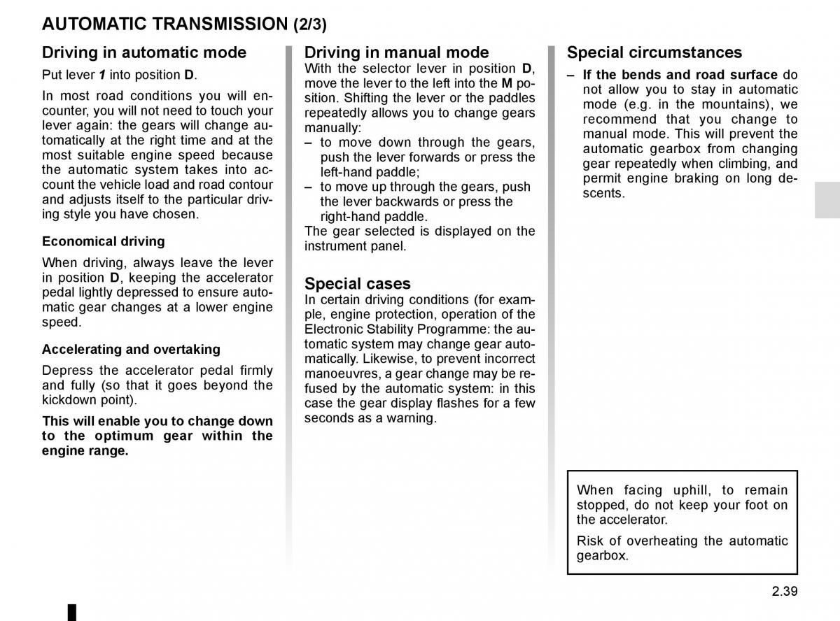 Renault Clio IV 4 owners manual / page 129