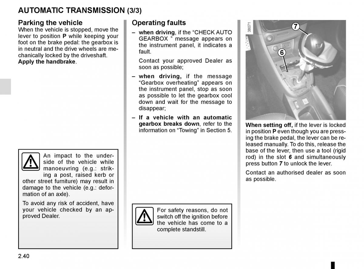 Renault Clio IV 4 owners manual / page 130