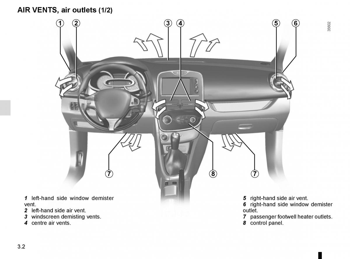 Renault Clio IV 4 owners manual / page 132