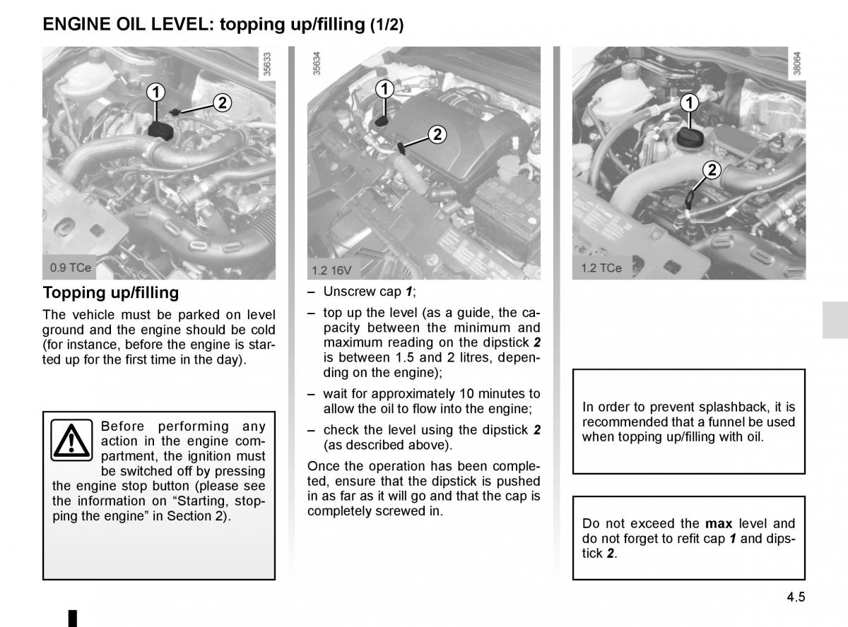 Renault Clio IV 4 owners manual / page 167