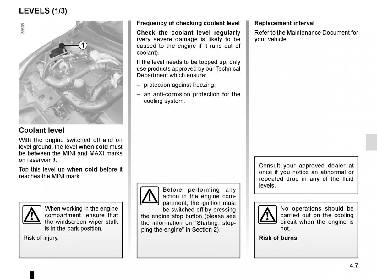 Renault Clio IV 4 owners manual / page 169