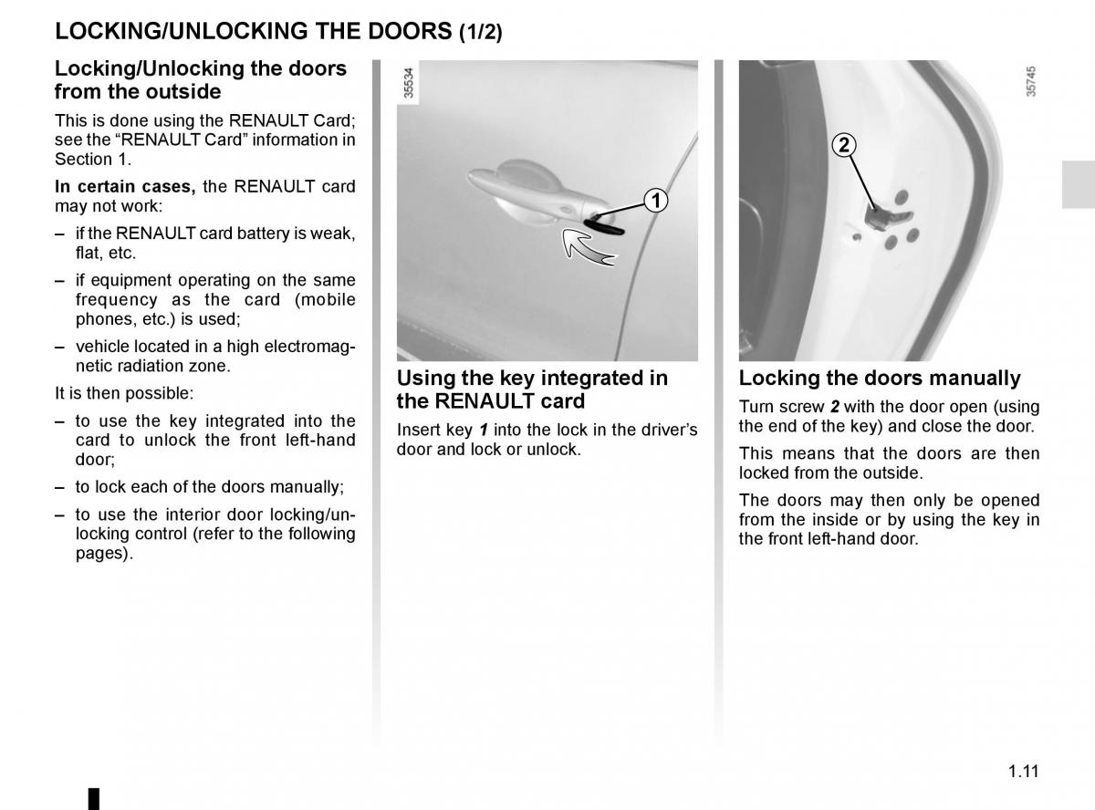 Renault Clio IV 4 owners manual / page 17