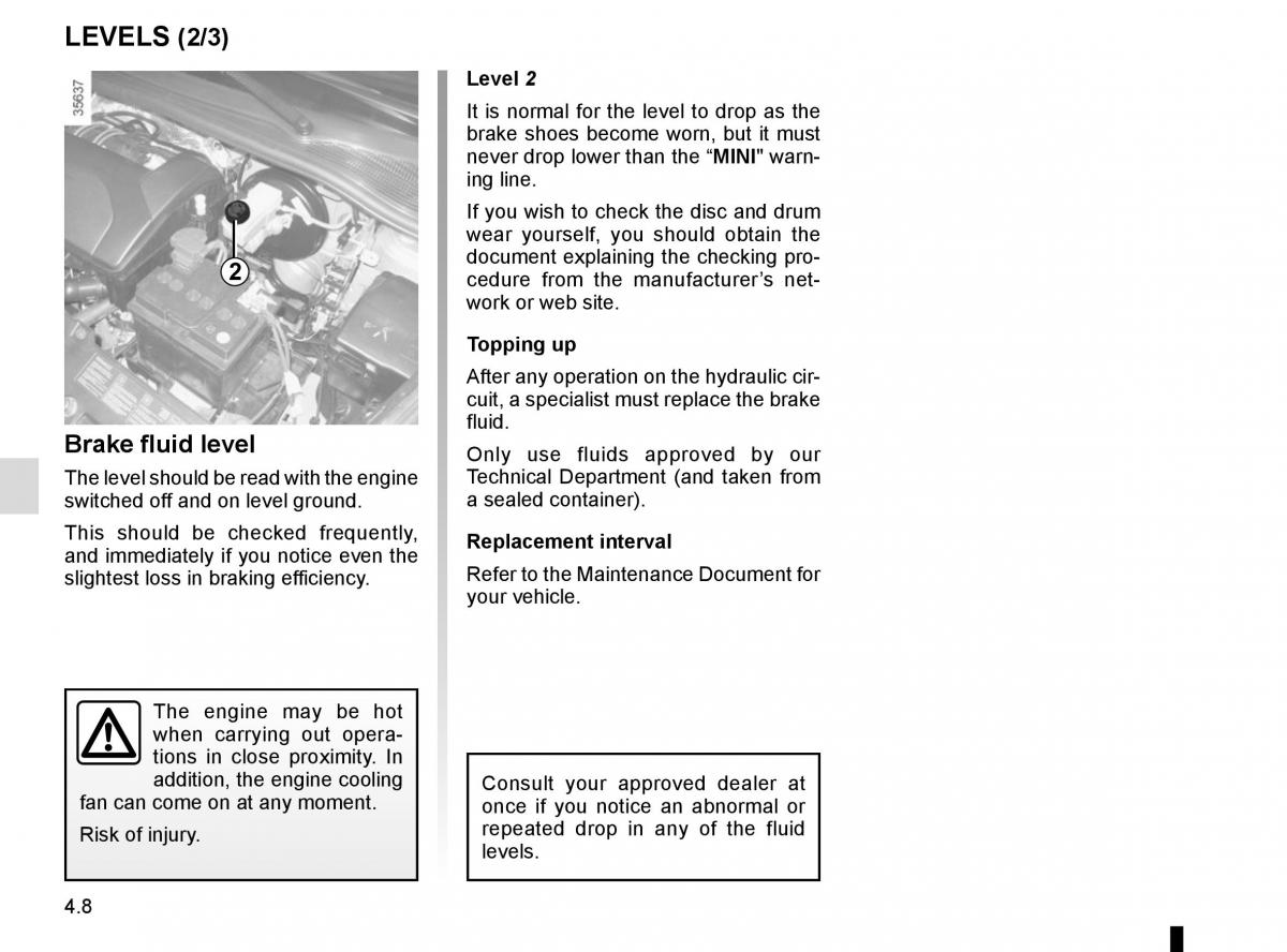 Renault Clio IV 4 owners manual / page 170