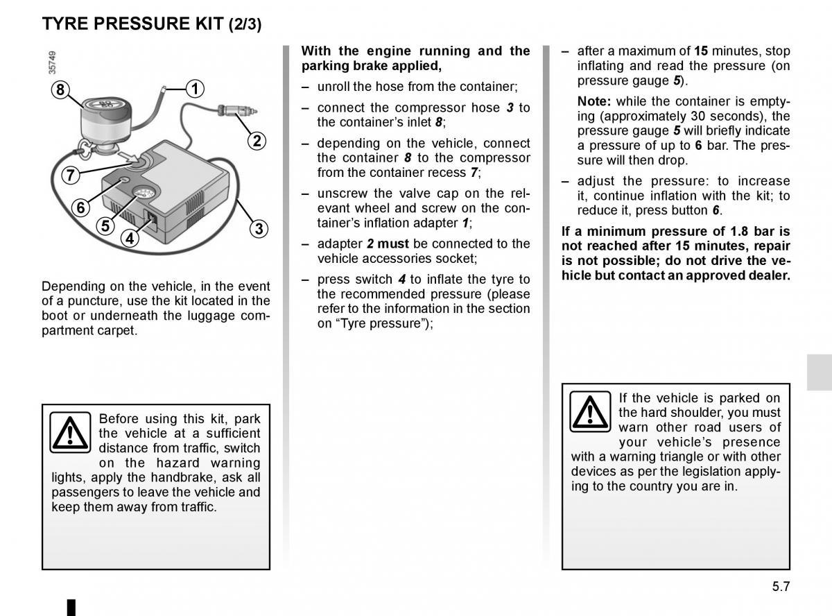 Renault Clio IV 4 owners manual / page 185