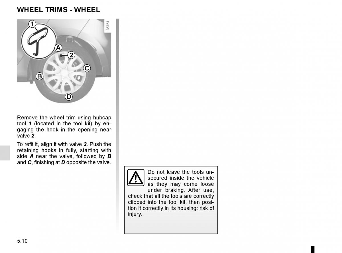 Renault Clio IV 4 owners manual / page 188