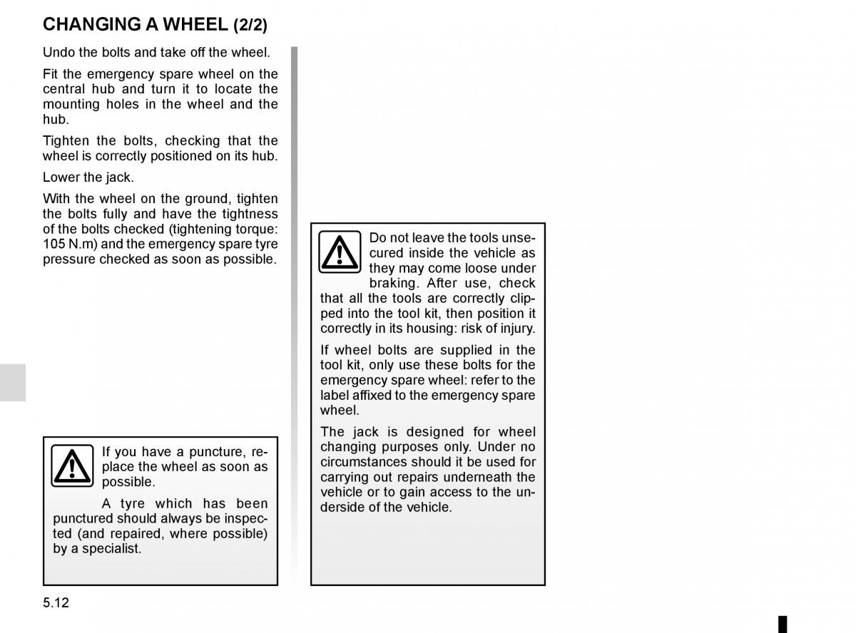 Renault Clio IV 4 owners manual / page 190