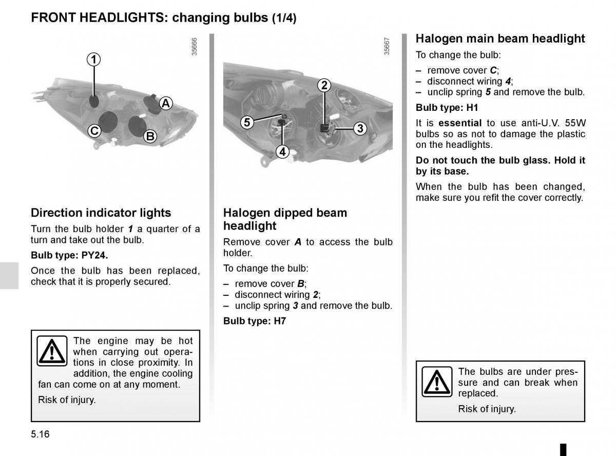 Renault Clio IV 4 owners manual / page 194