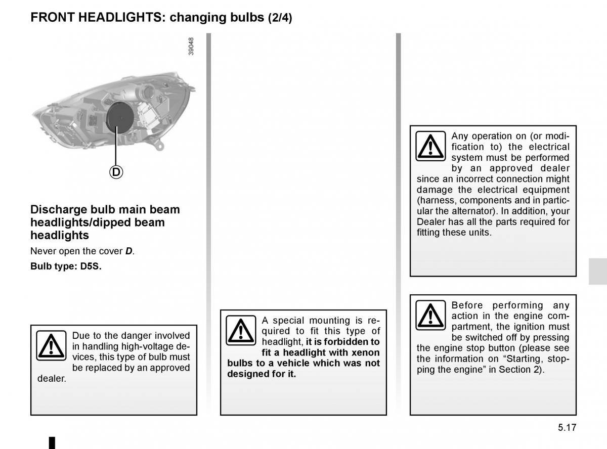 Renault Clio IV 4 owners manual / page 195