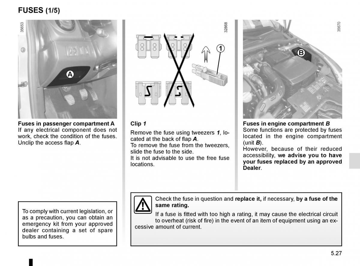 Renault Clio IV 4 owners manual / page 205