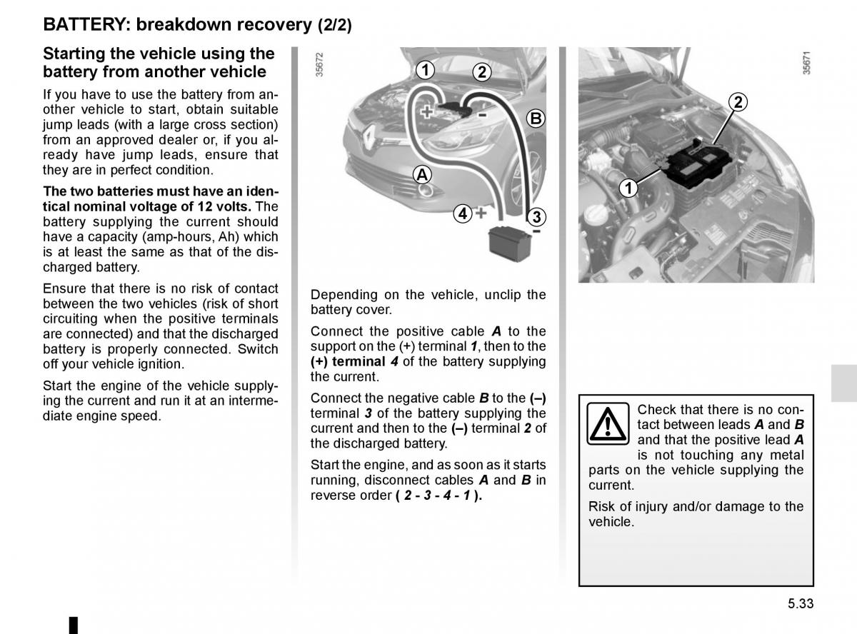 Renault Clio IV 4 owners manual / page 211