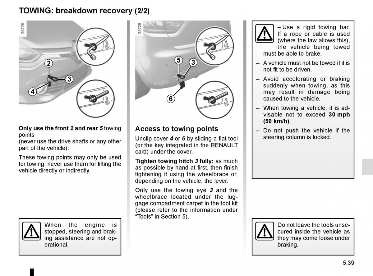 Renault Clio IV 4 owners manual / page 217