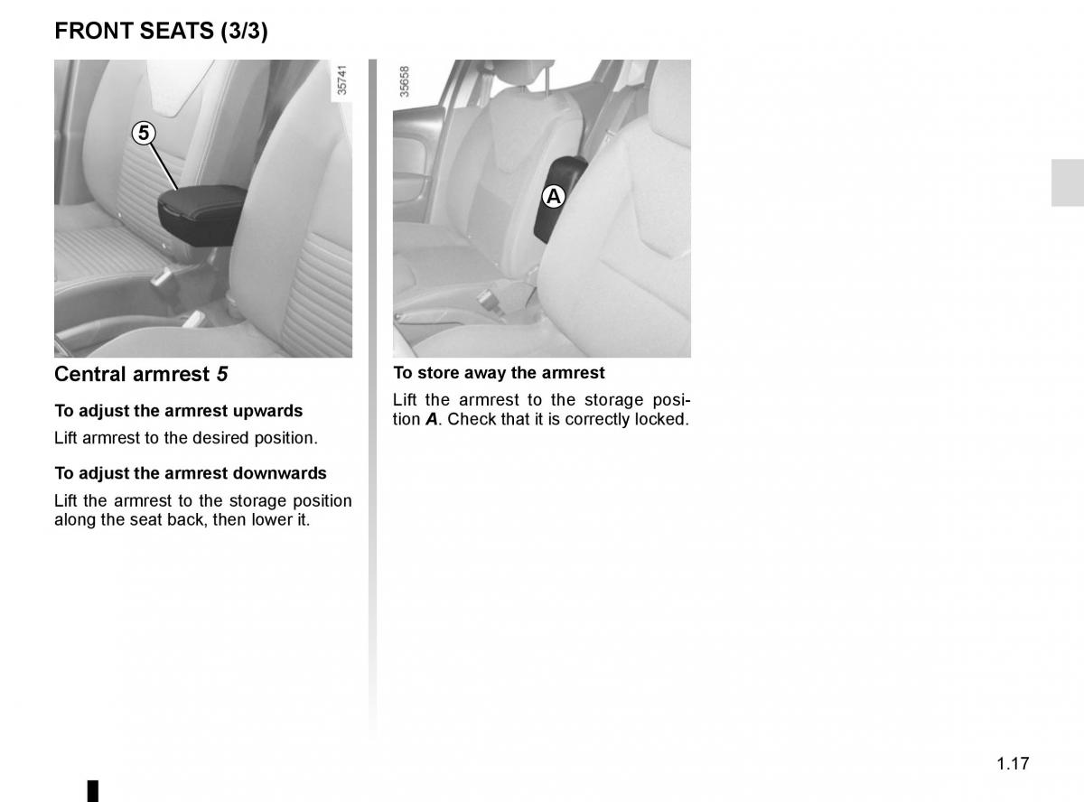 Renault Clio IV 4 owners manual / page 23