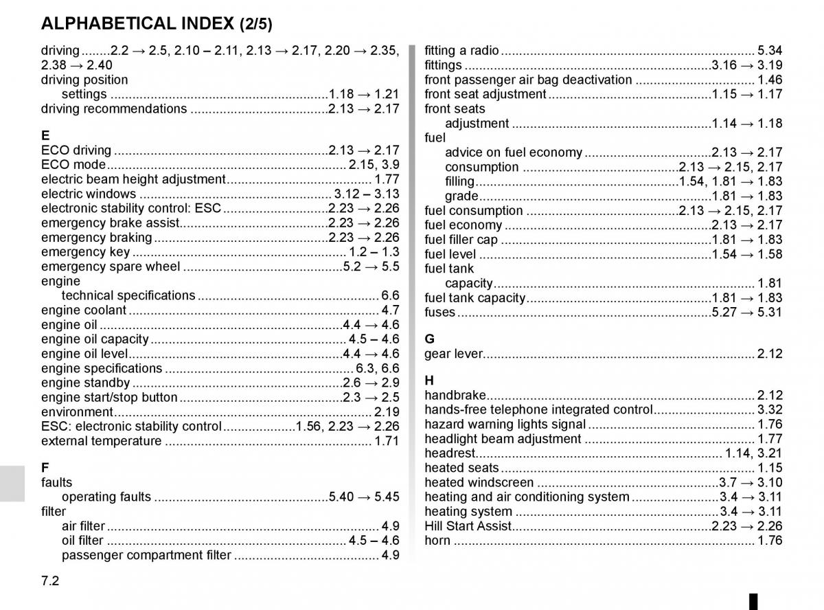 Renault Clio IV 4 owners manual / page 246