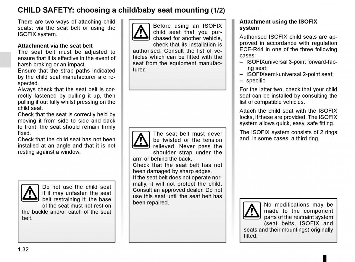 Renault Clio IV 4 owners manual / page 38