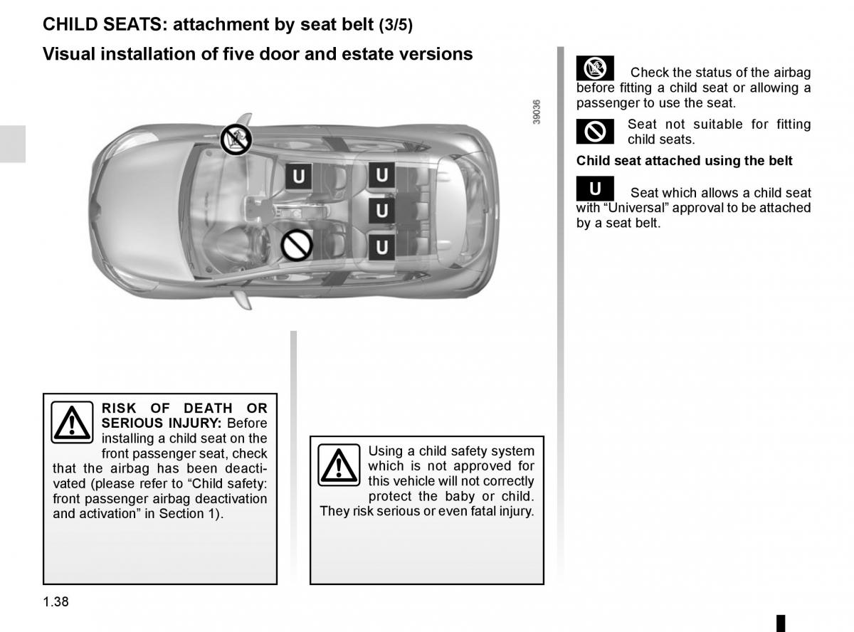 Renault Clio IV 4 owners manual / page 44