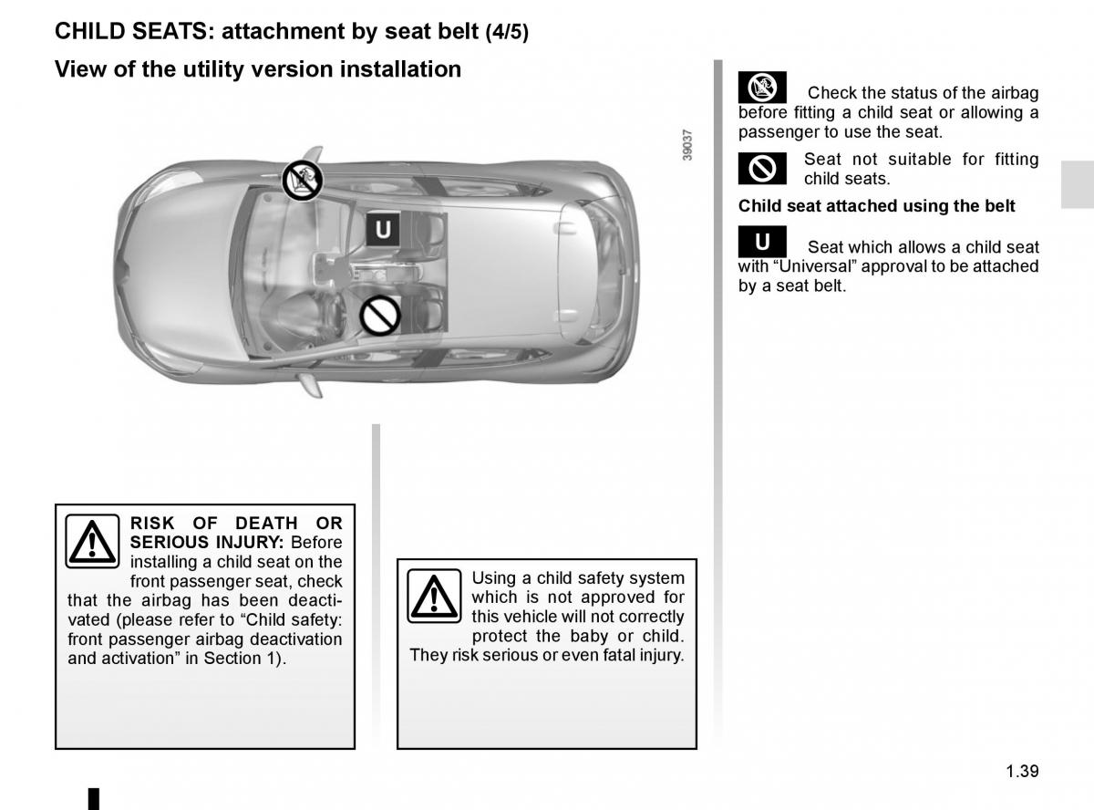 Renault Clio IV 4 owners manual / page 45