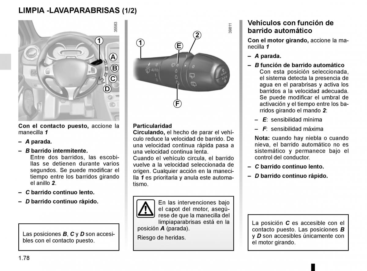 Renault Clio IV 4 manual del propietario / page 84