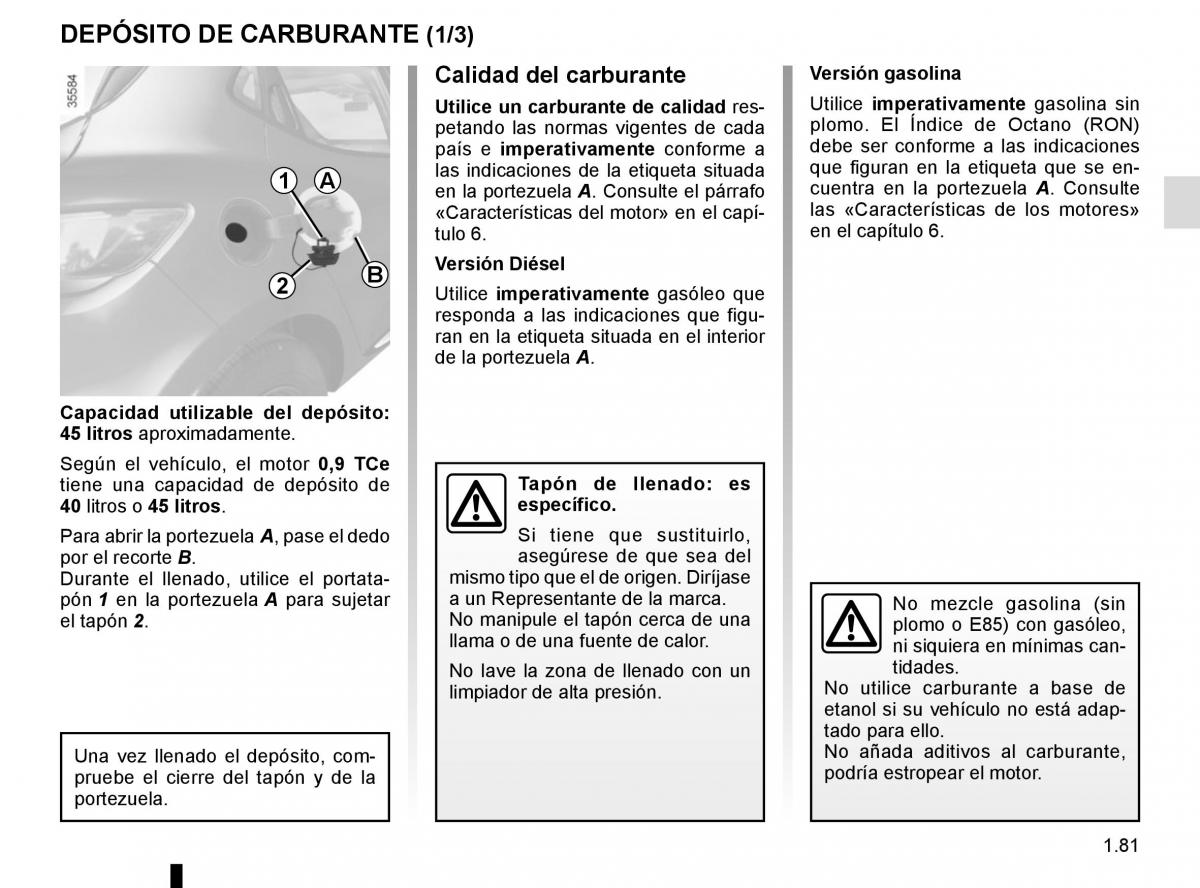 Renault Clio IV 4 manual del propietario / page 87