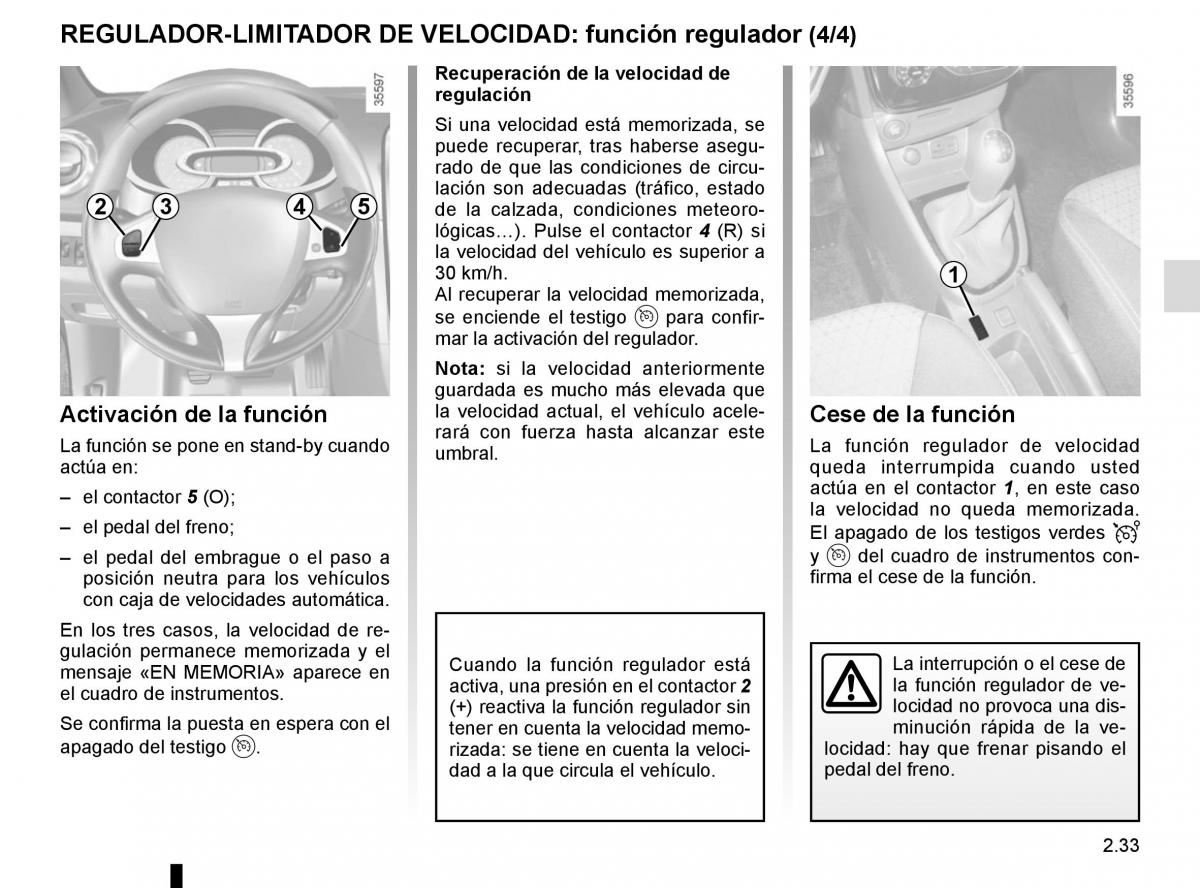 Renault Clio IV 4 manual del propietario / page 123