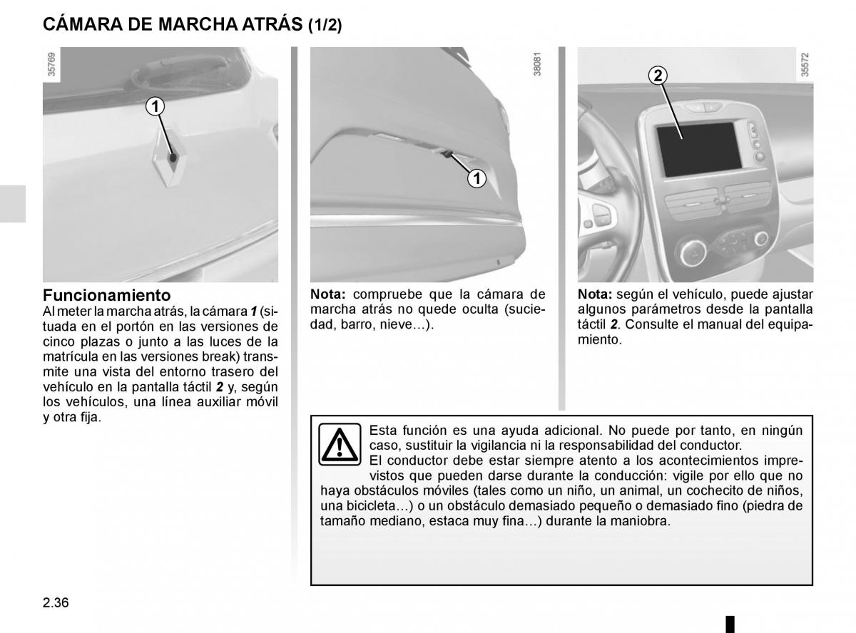 Renault Clio IV 4 manual del propietario / page 126