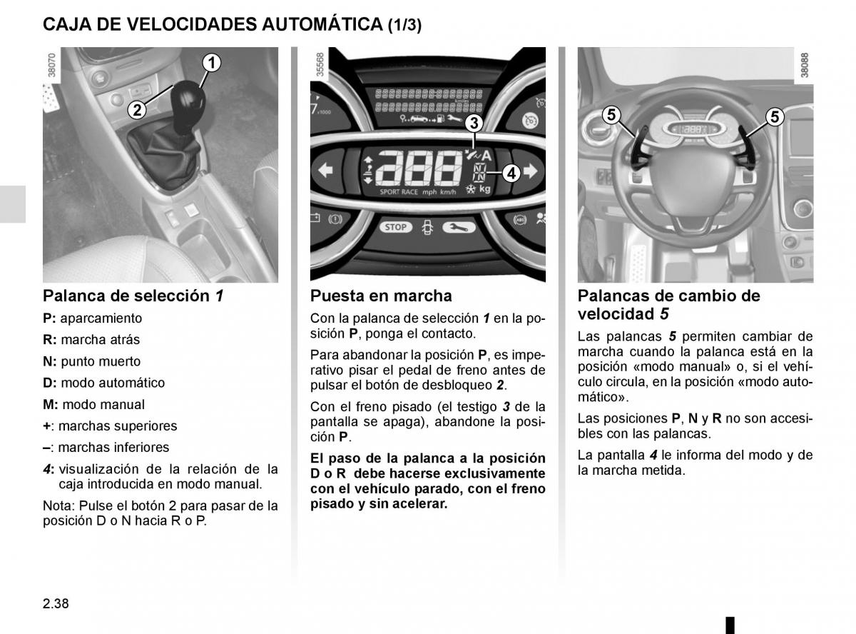 Renault Clio IV 4 manual del propietario / page 128