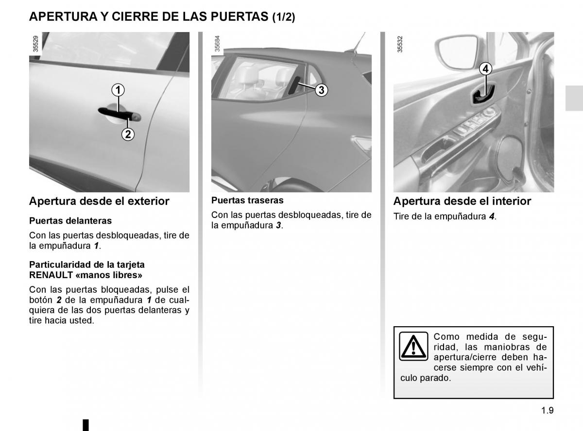 Renault Clio IV 4 manual del propietario / page 15