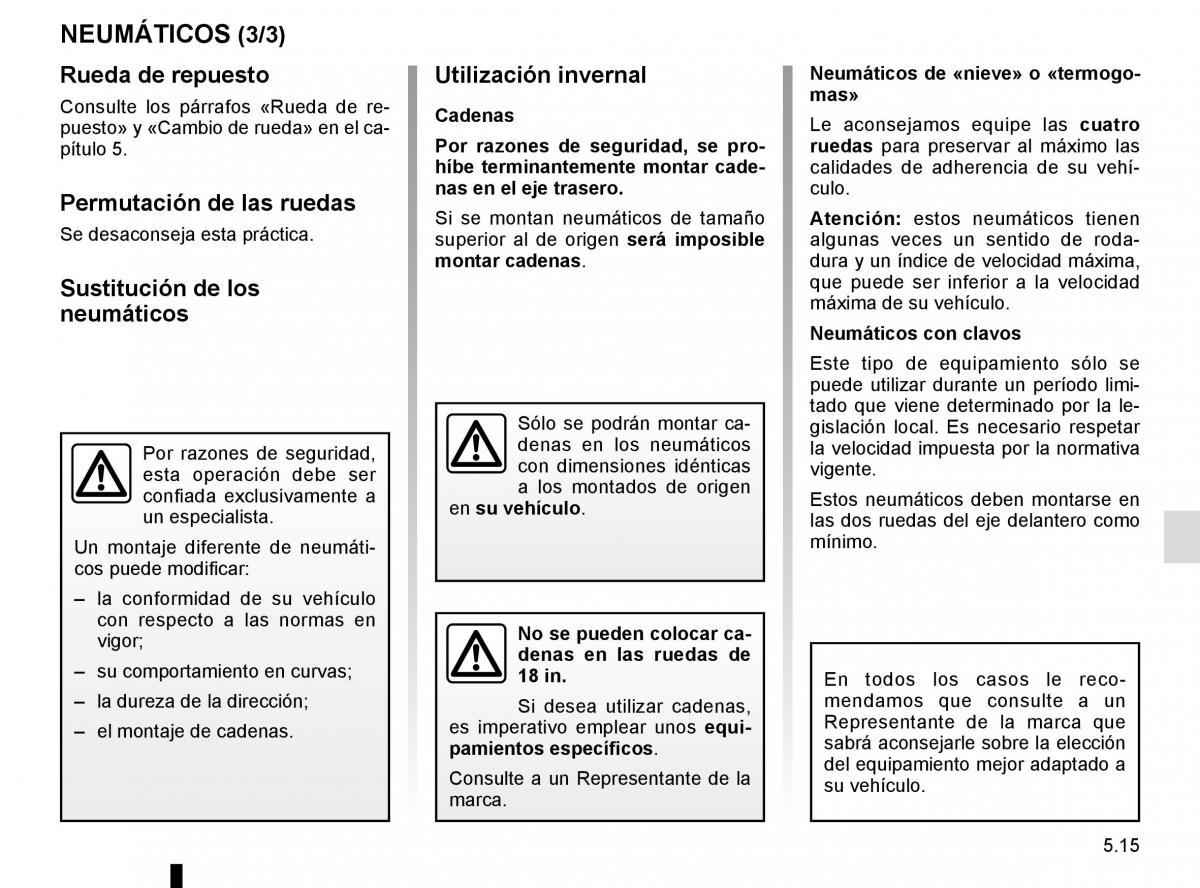 Renault Clio IV 4 manual del propietario / page 193