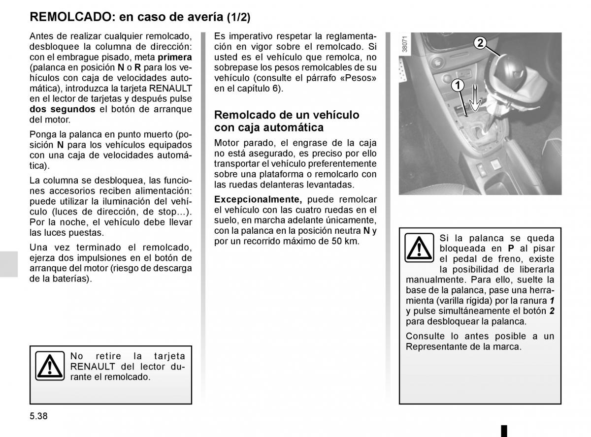 Renault Clio IV 4 manual del propietario / page 216