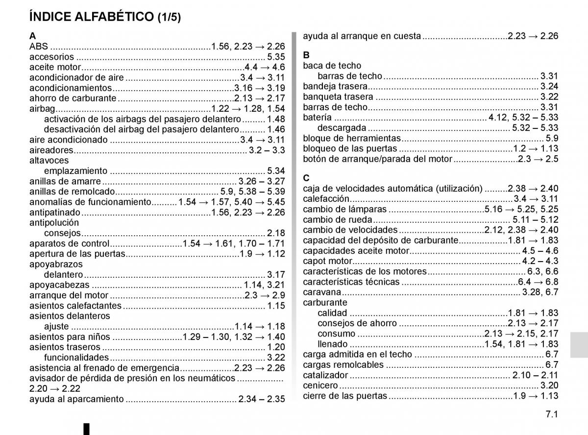 Renault Clio IV 4 manual del propietario / page 245