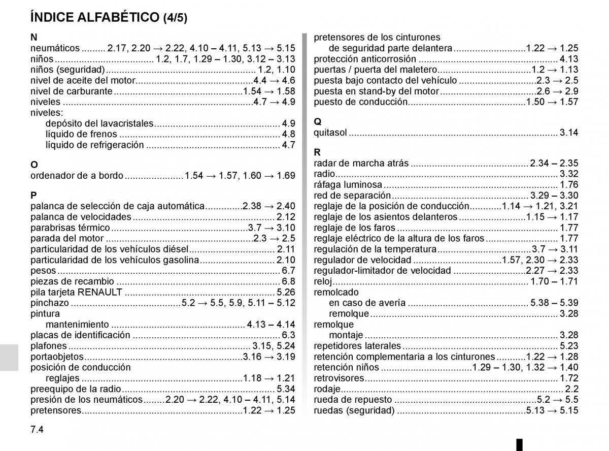 Renault Clio IV 4 manual del propietario / page 248