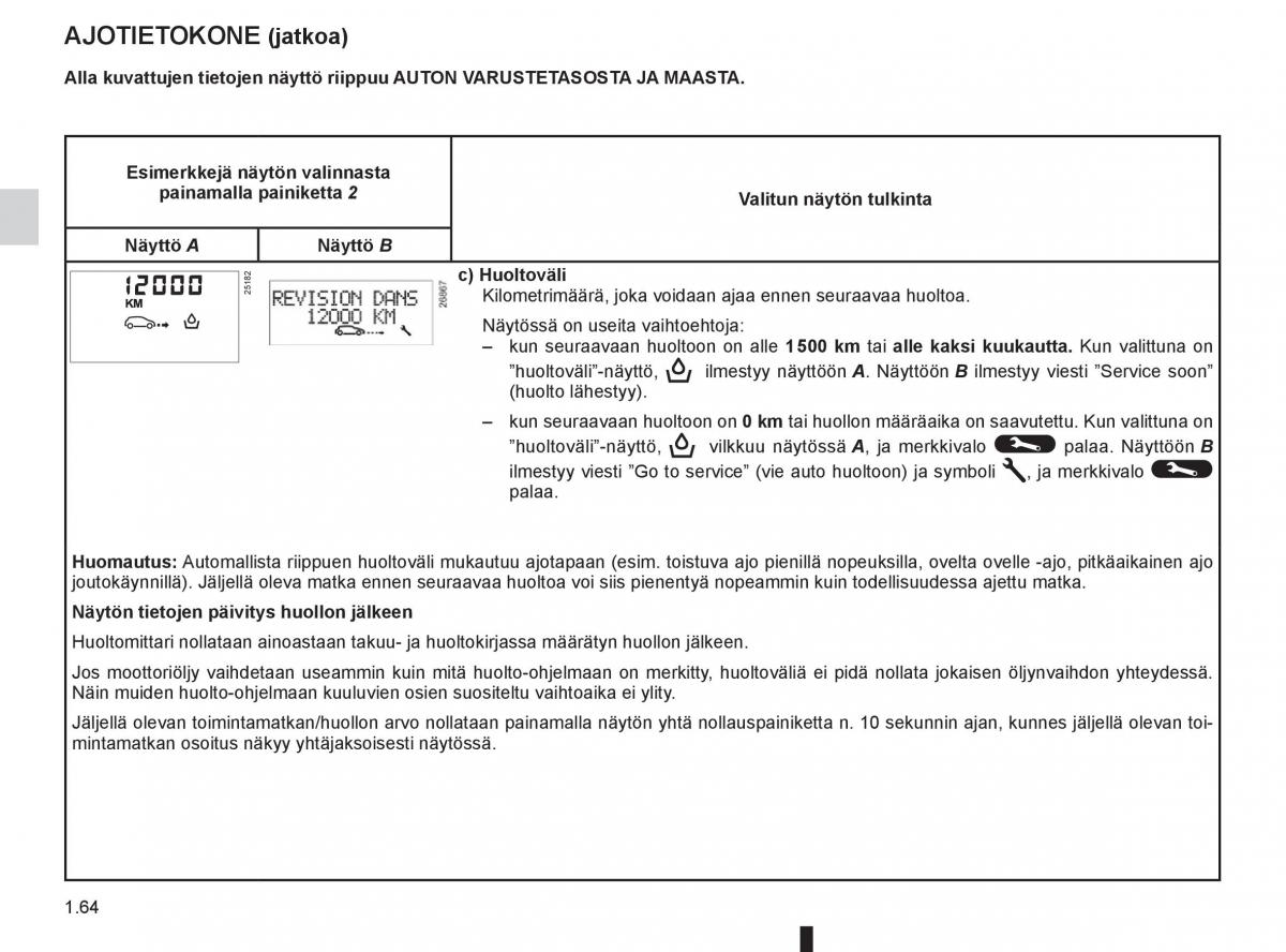 Renault Clio IV 4 omistajan kasikirja / page 72