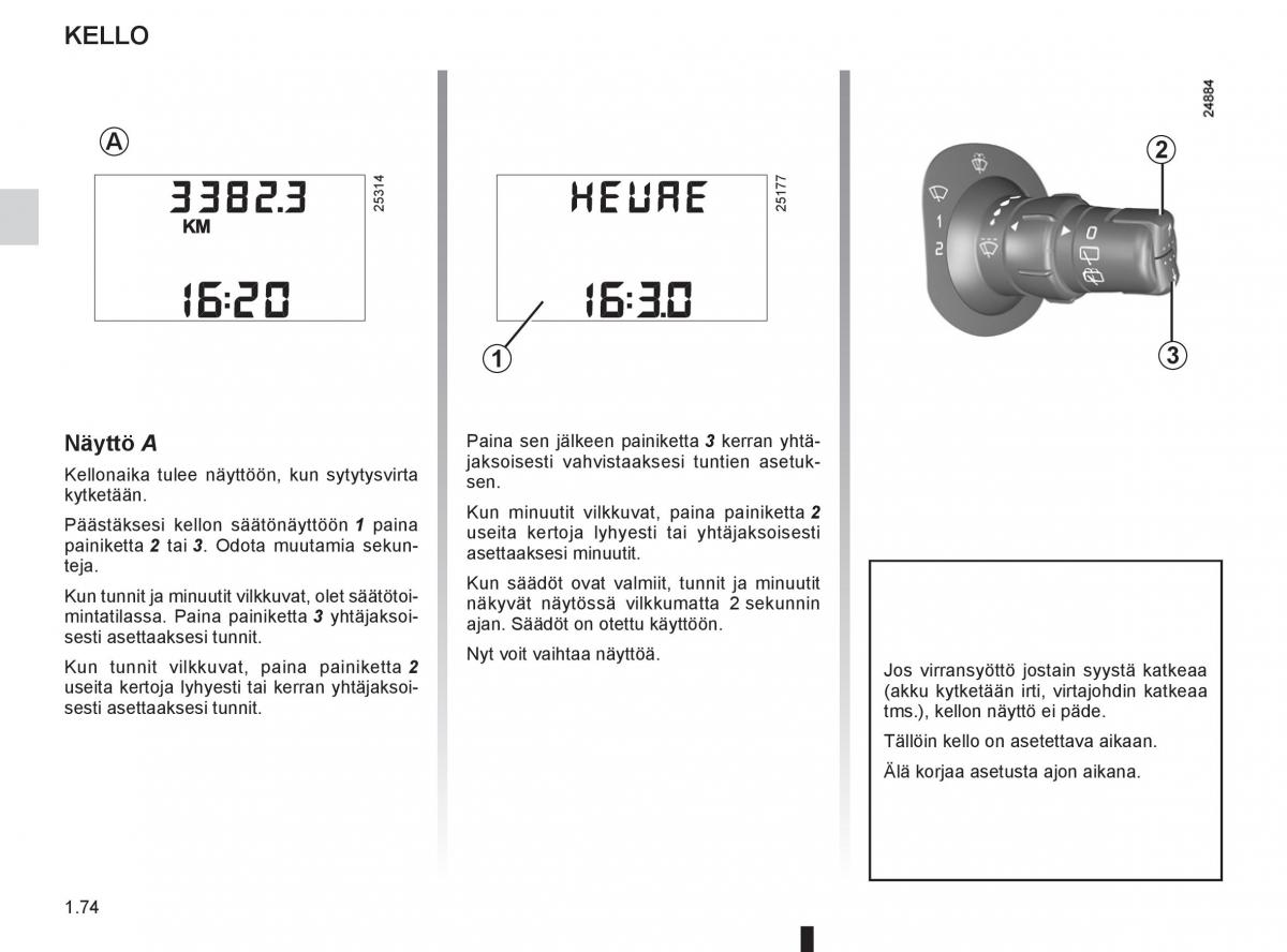 Renault Clio IV 4 omistajan kasikirja / page 82