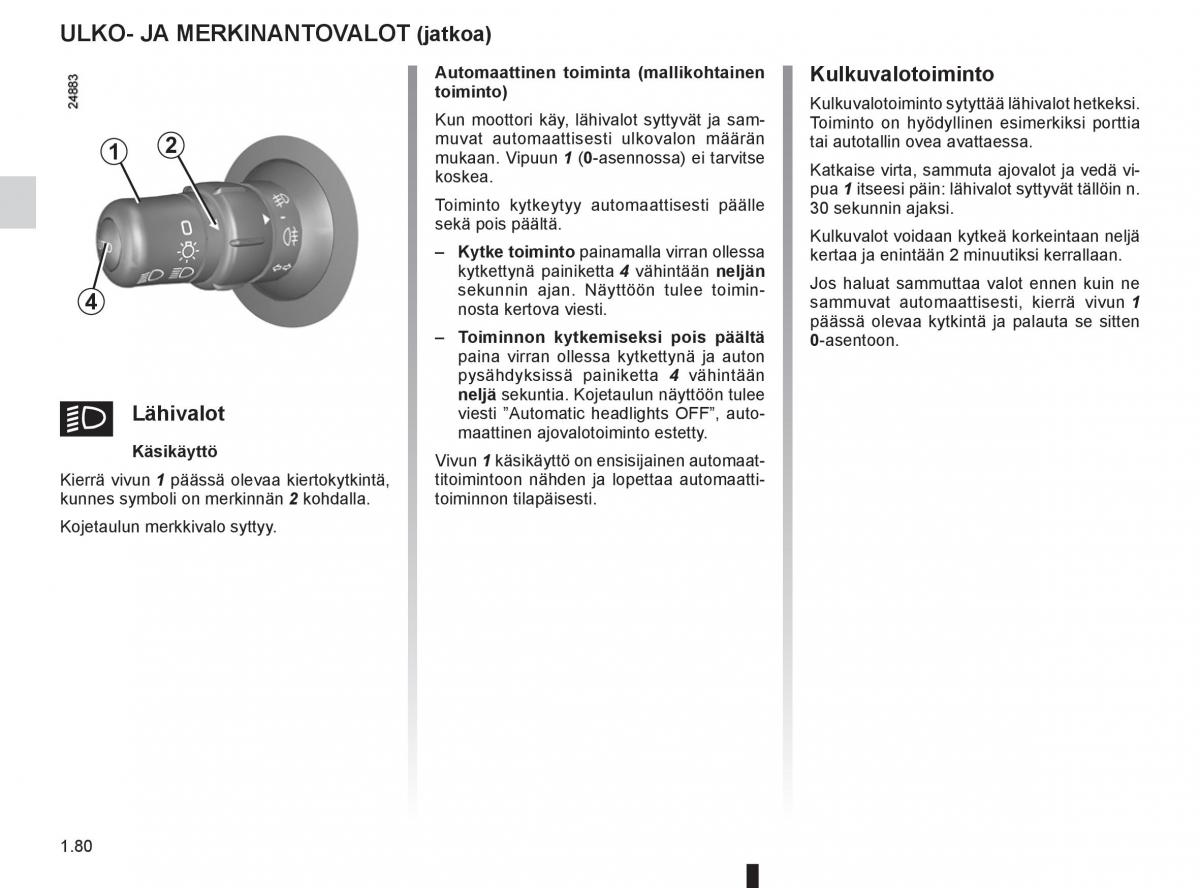 Renault Clio IV 4 omistajan kasikirja / page 88