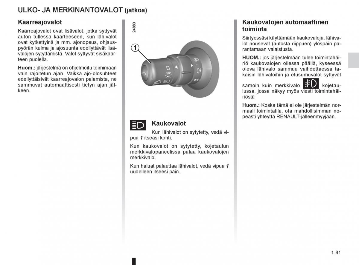 Renault Clio IV 4 omistajan kasikirja / page 89