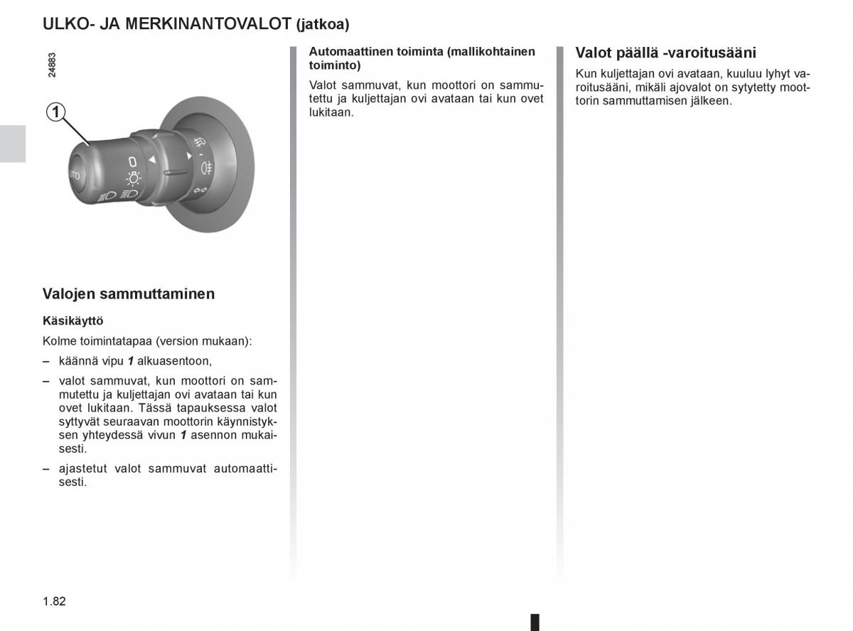 Renault Clio IV 4 omistajan kasikirja / page 90