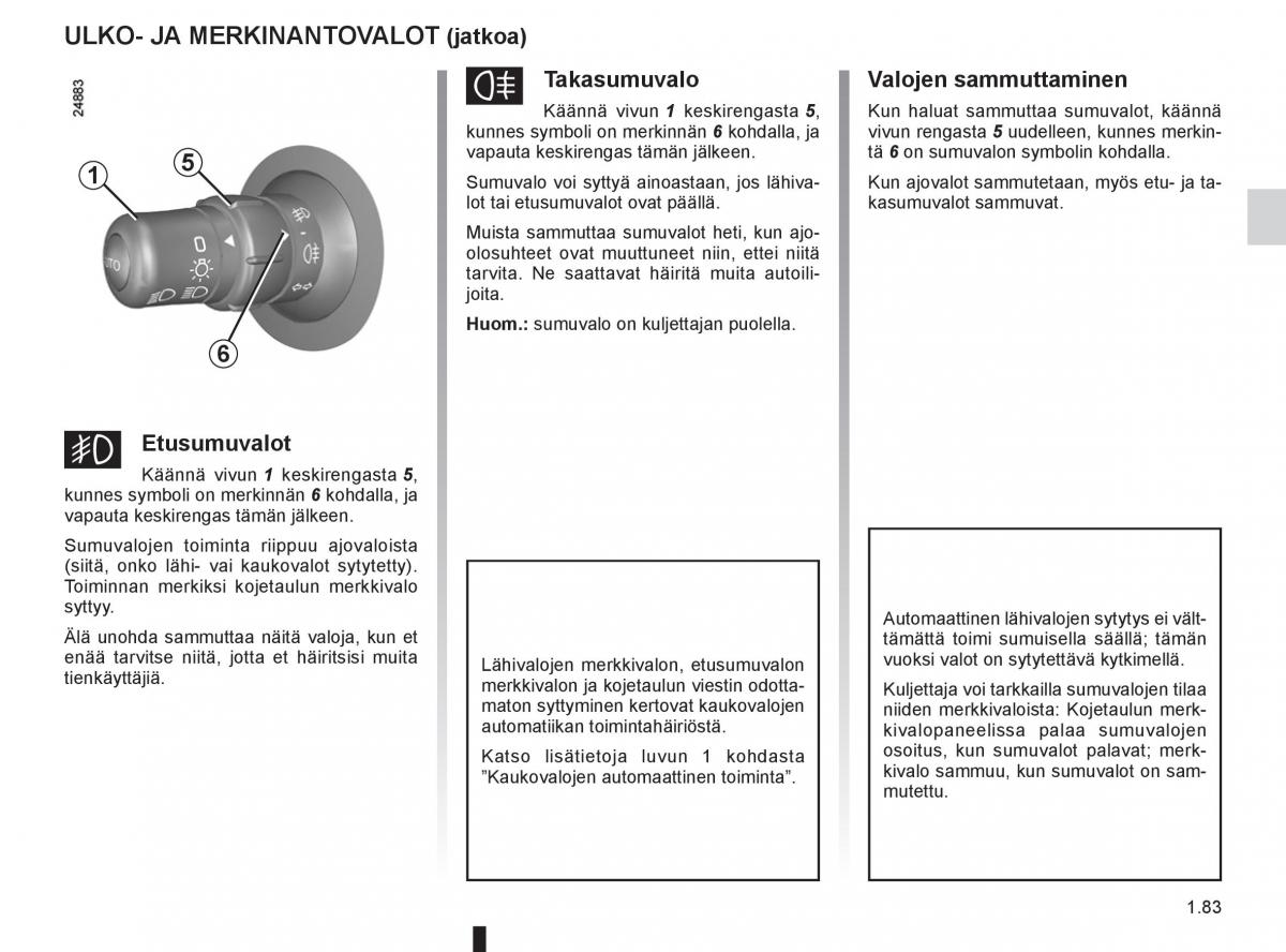 Renault Clio IV 4 omistajan kasikirja / page 91