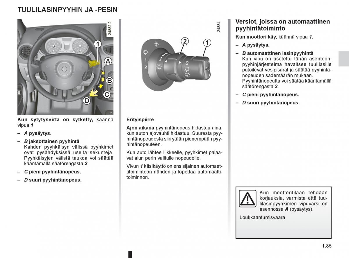 Renault Clio IV 4 omistajan kasikirja / page 93