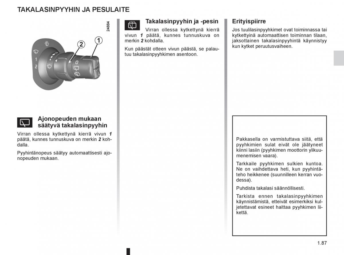 Renault Clio IV 4 omistajan kasikirja / page 95