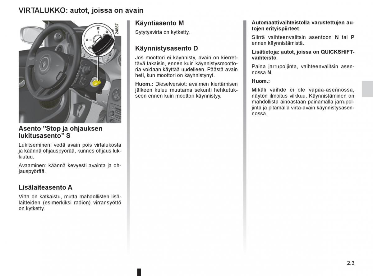 Renault Clio IV 4 omistajan kasikirja / page 101