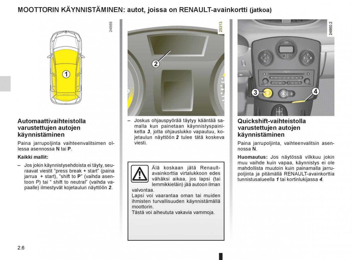 Renault Clio IV 4 omistajan kasikirja / page 104